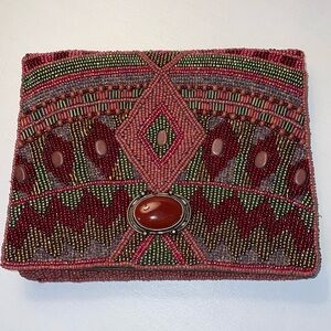 Mary Frances Hand-beaded Crossbody/Clutch (detachable body chain)